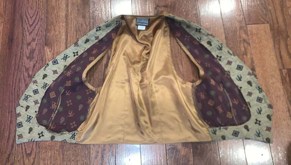 Rough Rider Western Vest Men’s L Brown Southwestern Cowboy Ranch Vintage Style - Picture 6 of 7